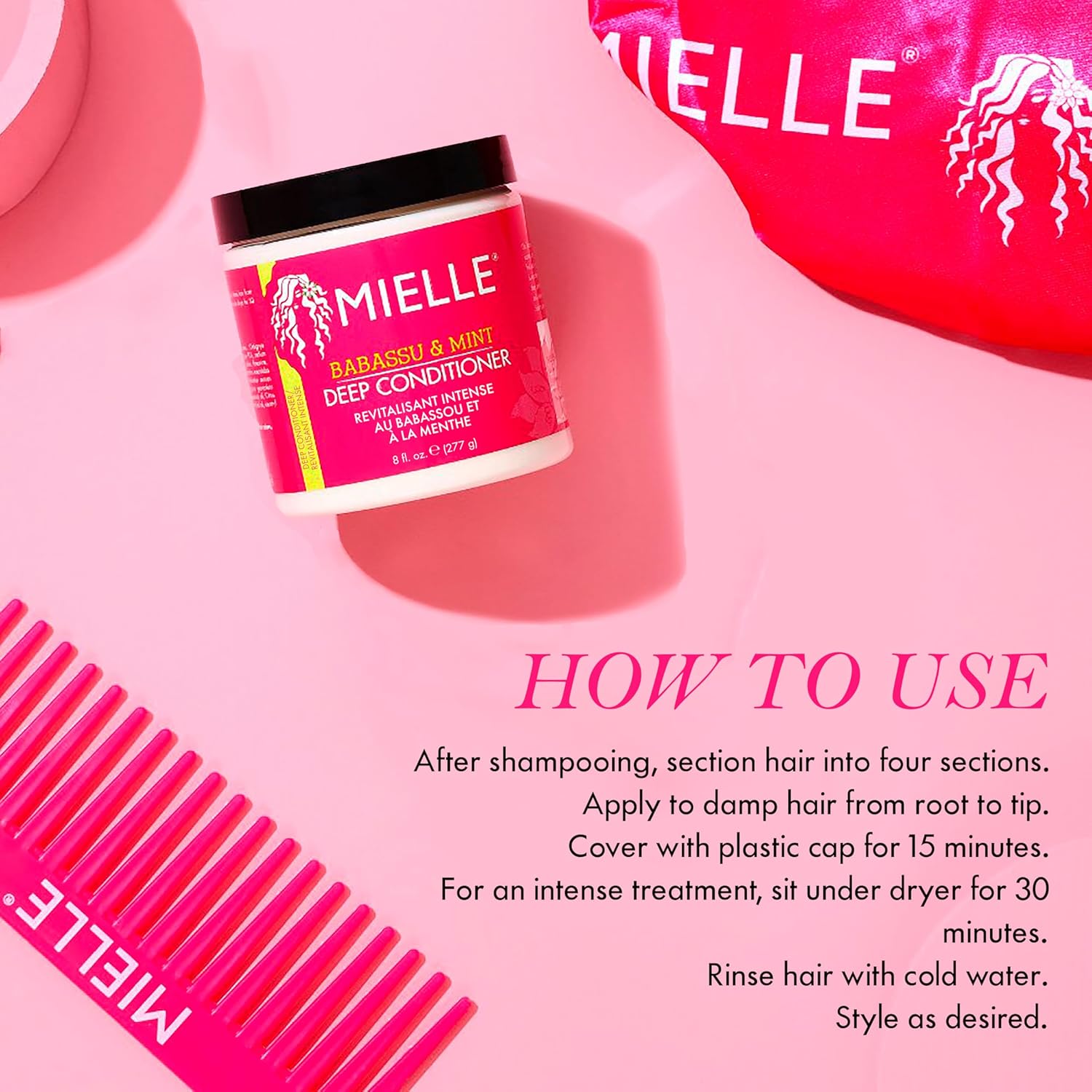 Mielle Organics Babassu Oil & Mint Deep Conditioner 8 oz (227g) jar. — photo 4