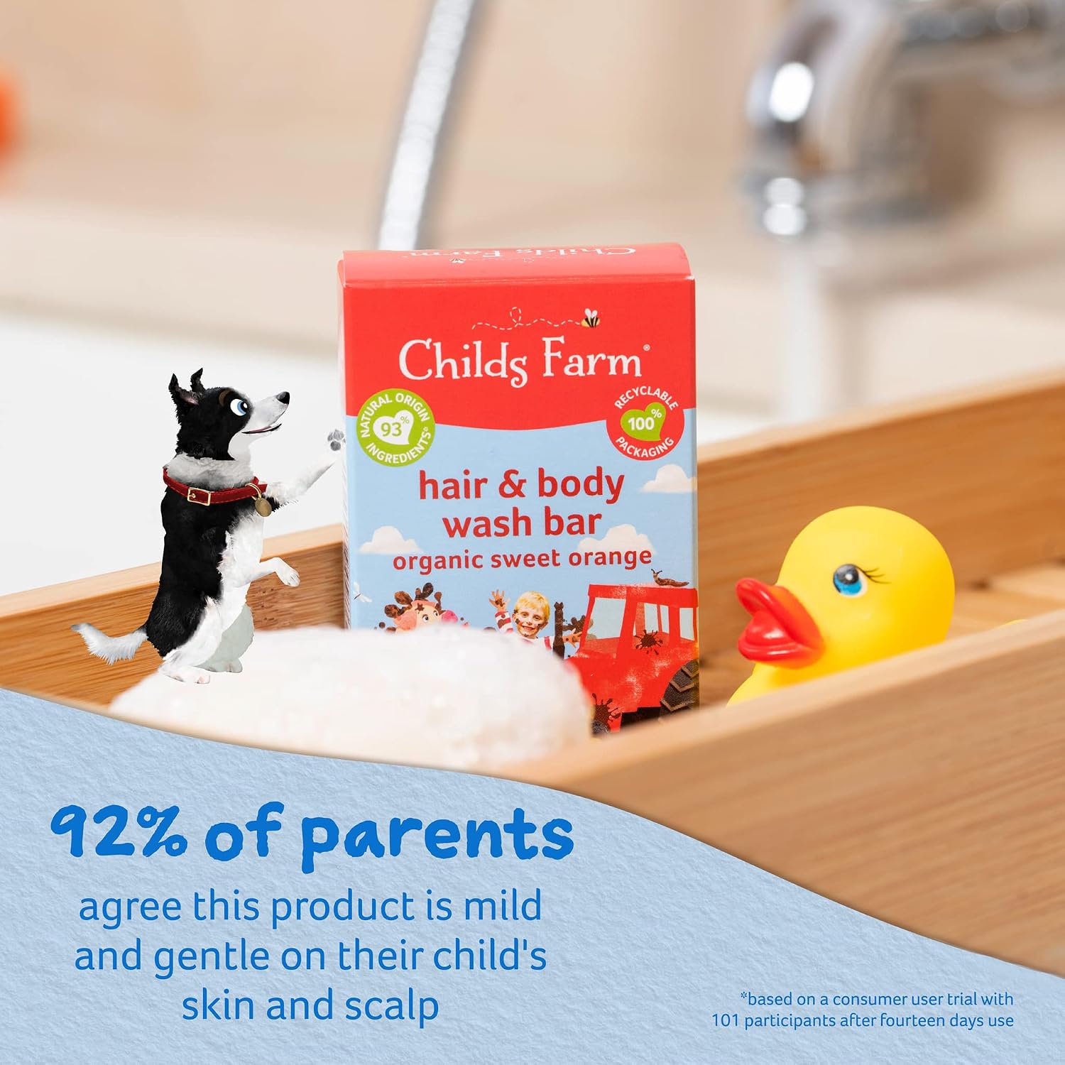 Childs Farm Hair & Body Wash Bar (Organic Sweet Orange, 60g). — photo 2