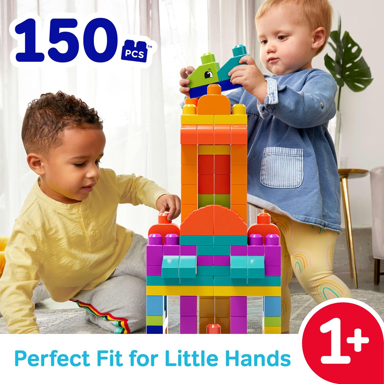 MEGA BLOKS First Builders Deluxe Building Bag Toy Blocks(150 Pieces) For Toddler — photo 3