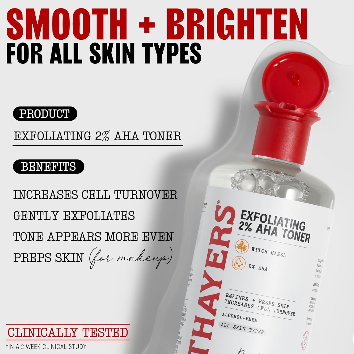 Thayers 2% AHA Exfoliating and Brightening Toner (12 fl oz / 355 ml) — photo 4