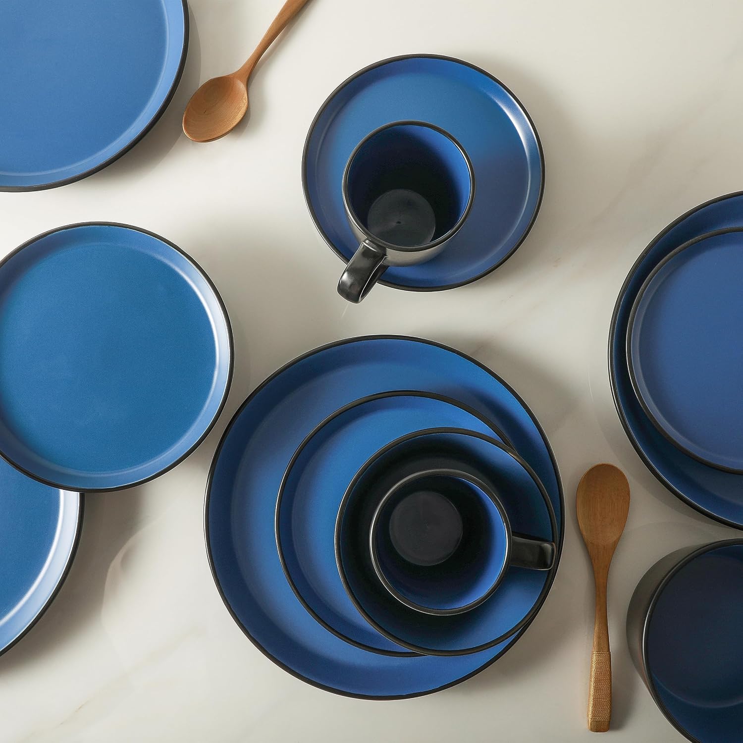 Blue Elephant Allenbac Stoneware Dinnerware - Set of 16 — photo 5