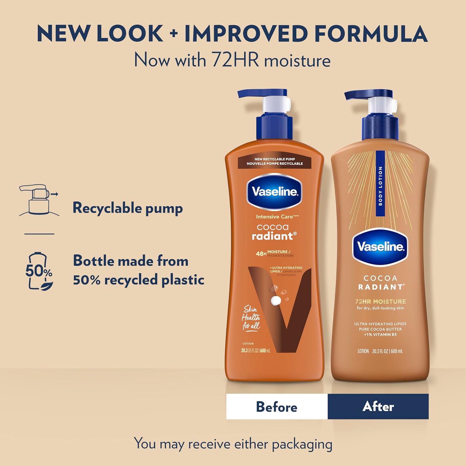 Vaseline Intensive Care Cocoa Radiant Body Lotion  600ml — photo 3