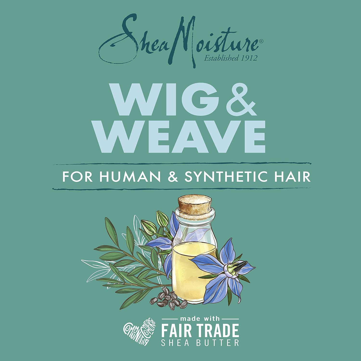 SheaMoisture Wig & Weave Tea Tree & Borage Seed Oil Bonding Glue Hair Cream (6.3 oz / 186ml). — photo 5