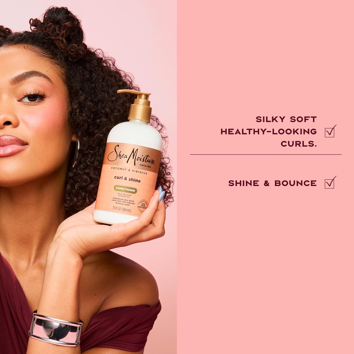 Shea Moisture Curl Shine Silicone Free Conditioner for Curly Hair, 13 Oz — photo 4