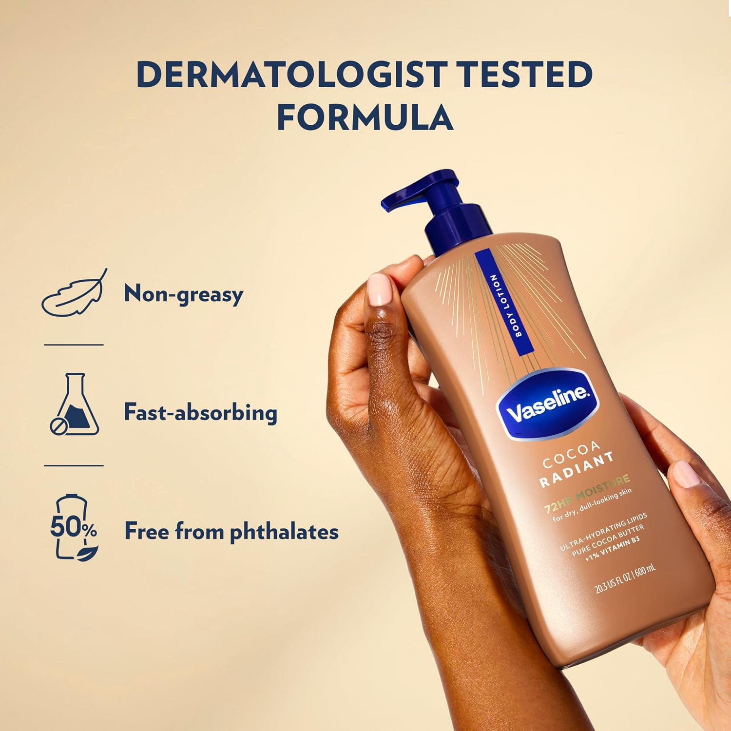 Vaseline Intensive Care Cocoa Radiant Body Lotion  600ml — photo 4
