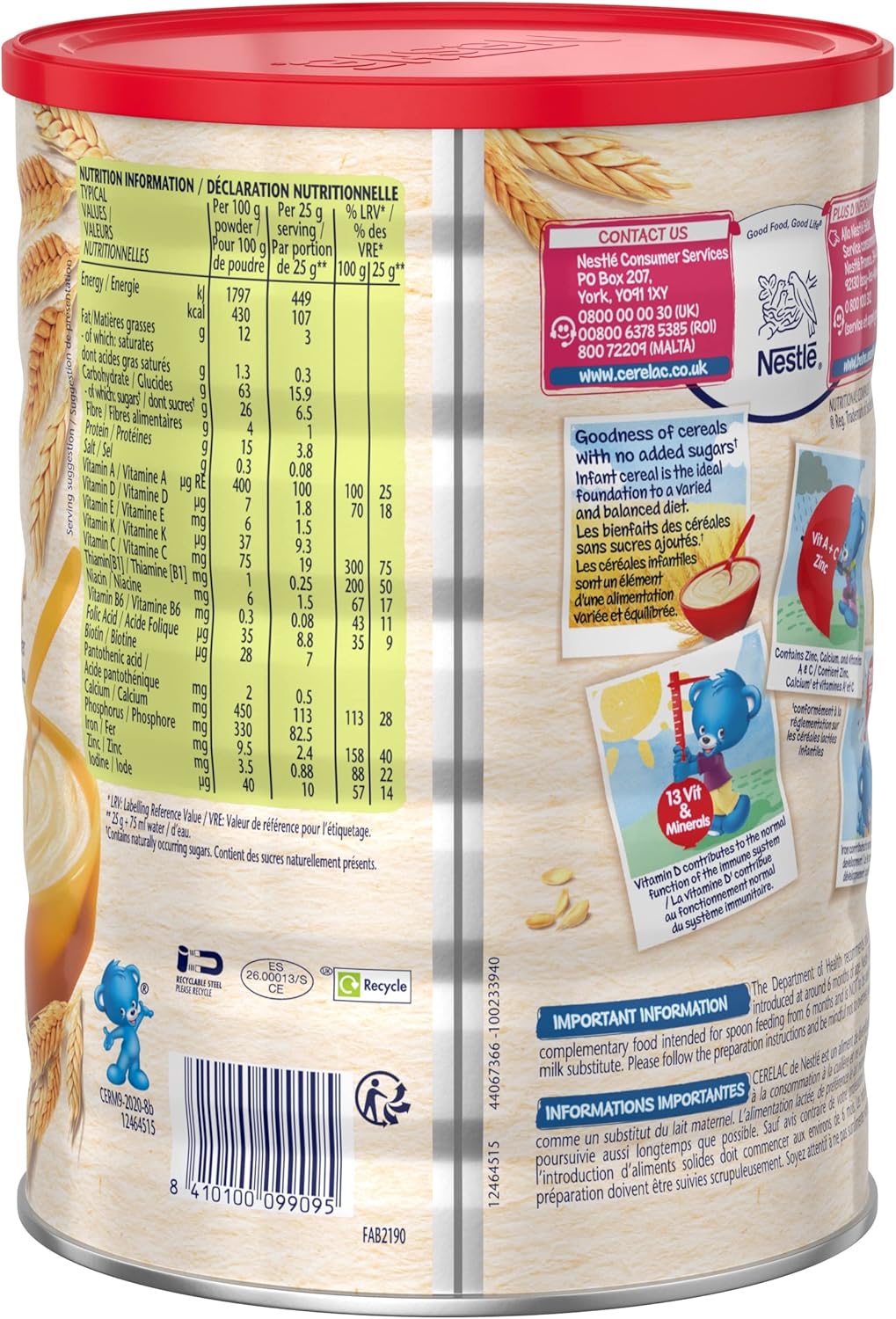 Cerelac Wheat Infant Cereal with Milk 1 kg | from 6 Months+ — photo 3