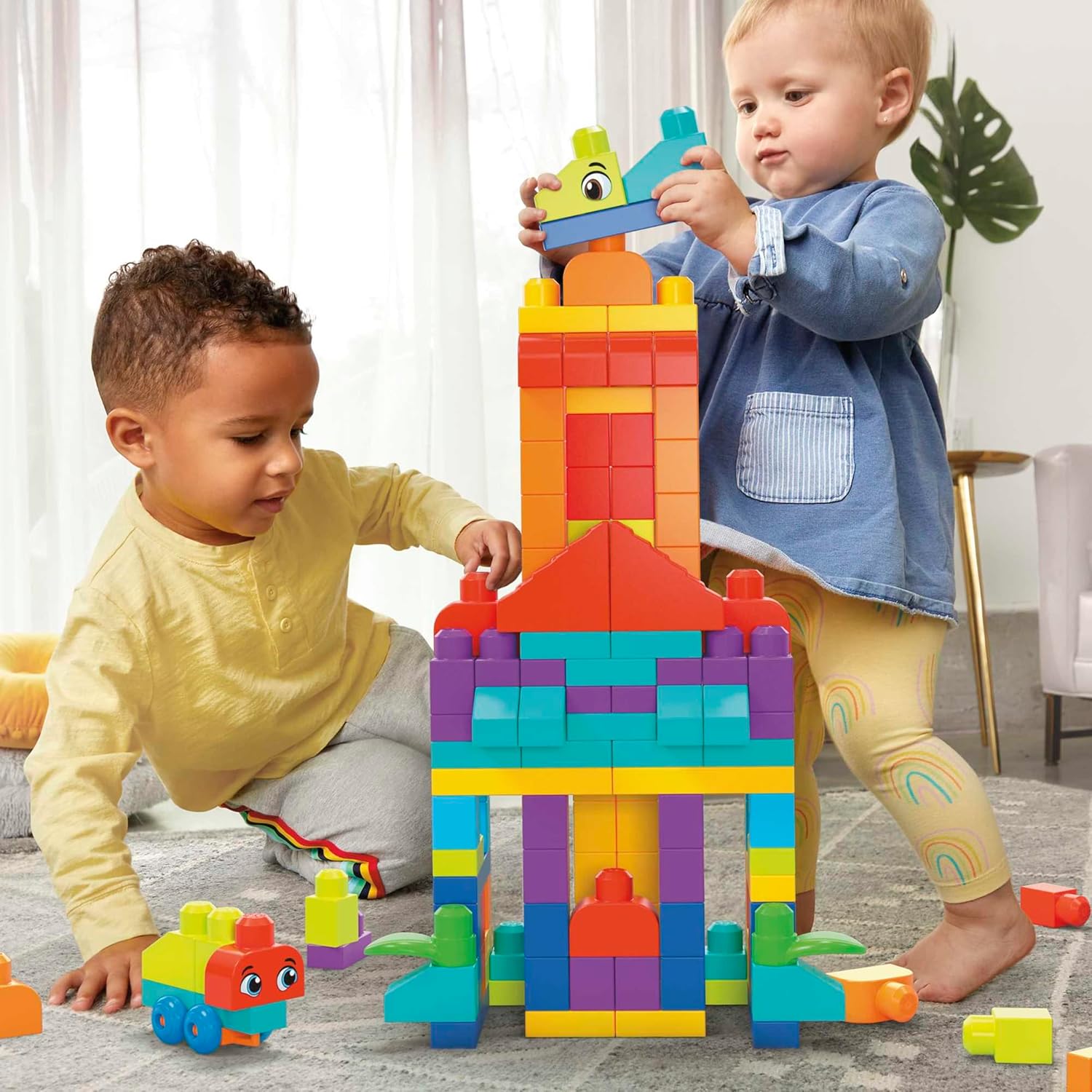 MEGA BLOKS First Builders Deluxe Building Bag Toy Blocks(150 Pieces) For Toddler — photo 2