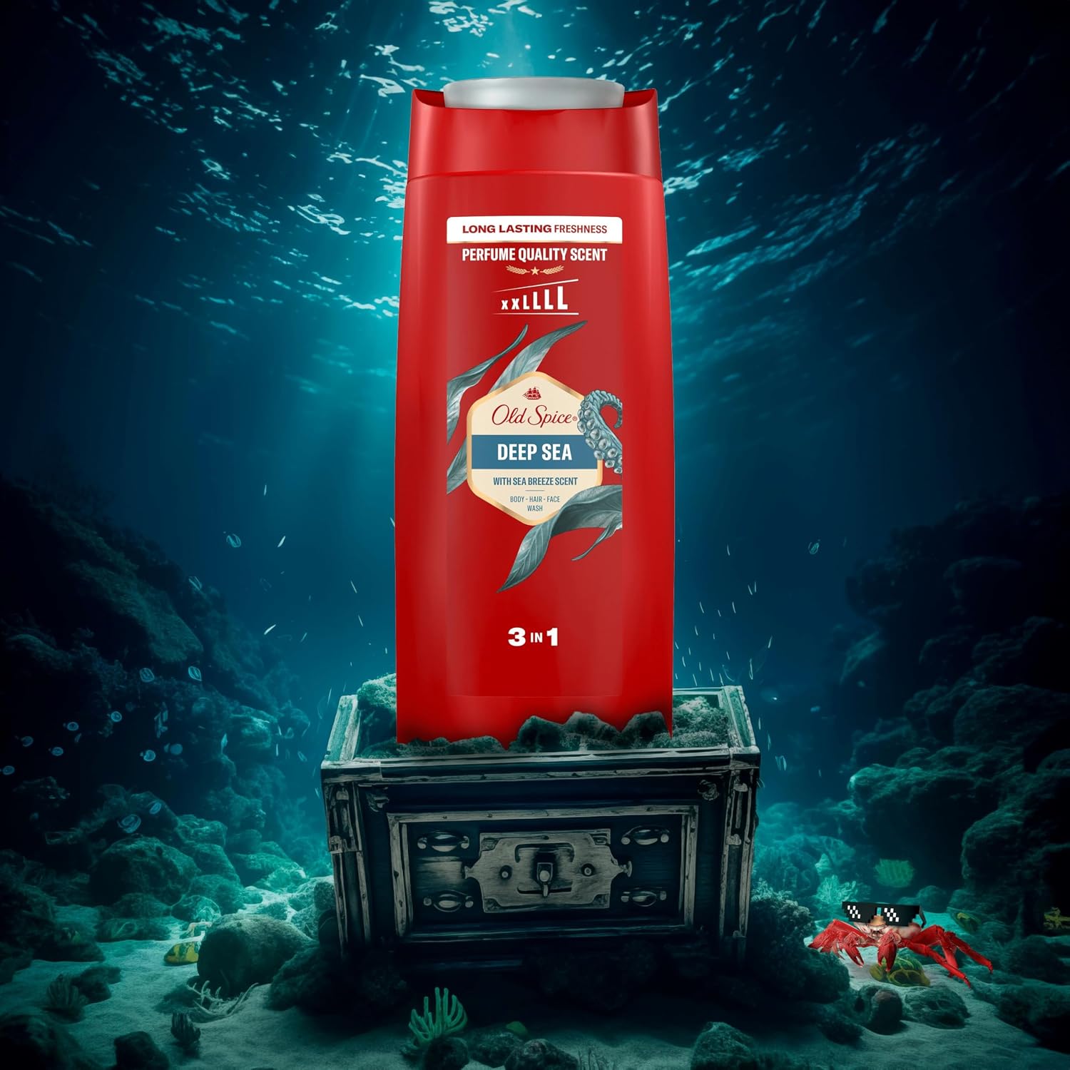 Old Spice Deep Sea 3-in-1 Shower Gel, Body, Face, and Hair Wash 675 ml — photo 2