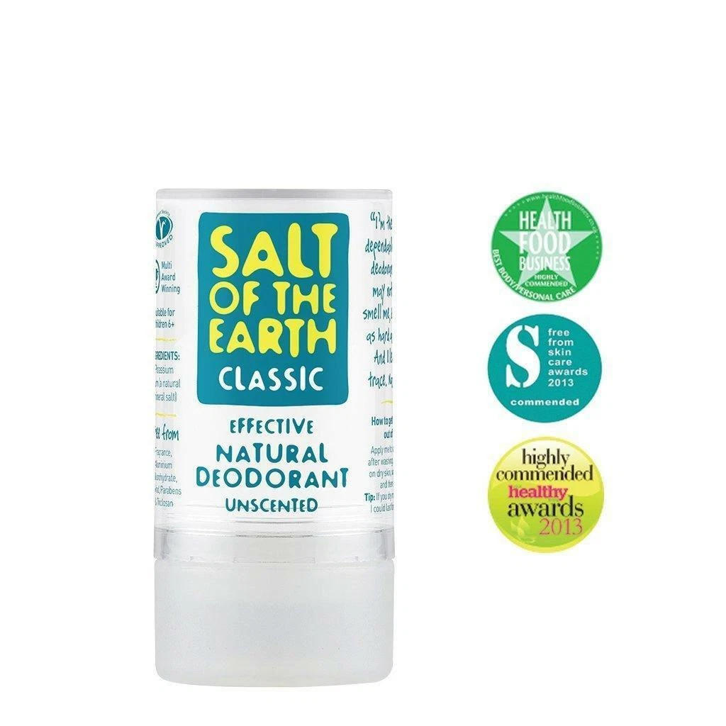 Salt of the Earth Classic natural deodorant stick, unscented, 90g