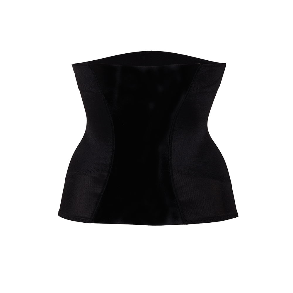 Maidenform Easy Up Waist Nipper black shapewear corset front view