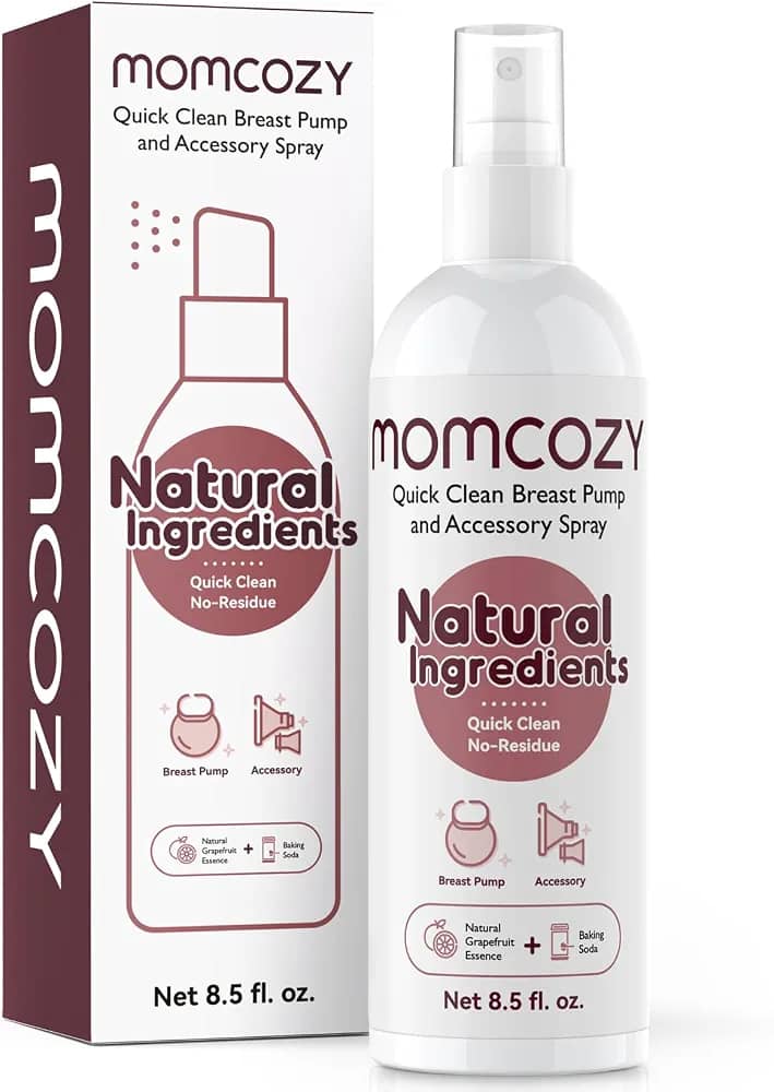 Momcozy Portable Breast Pump Cleaning Spray (8.5 Fl Oz / 250 ml).
