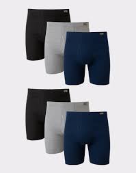 Hanes Tagless boxer briefs assorted colours six pack