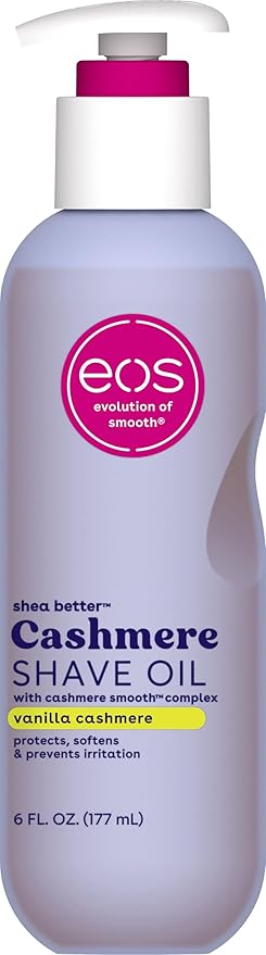 eos Cashmere Bikini Shave Oil Serum 6 fl oz bottle lavender