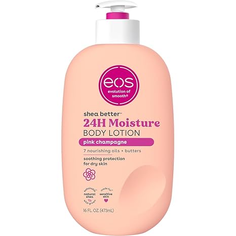eos Pink Champagne 24H Moisture Body Lotion 16oz pump bottle