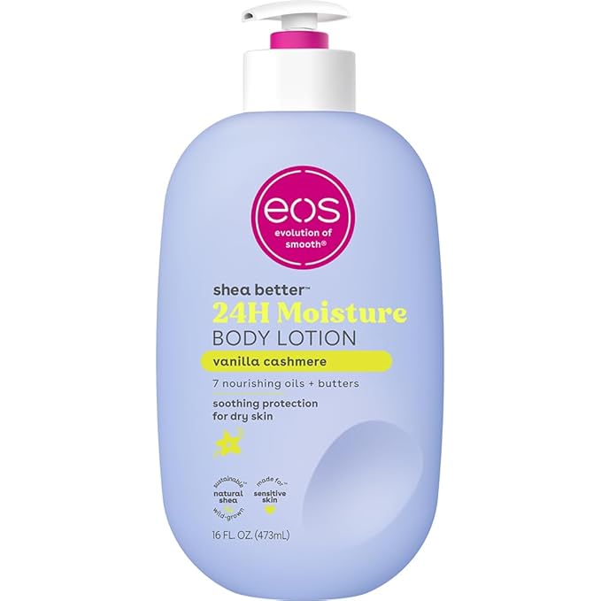 eos Shea Better Vanilla Cashmere Moisture Body Lotion, 16 fl oz bottle