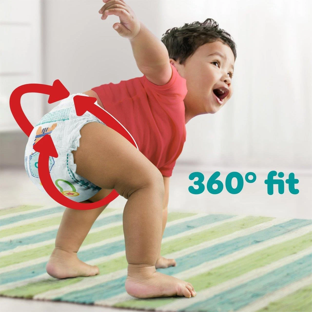 Pampers Baby Dry Nappy Pants Size 6 Jumbo+ 54 pack white