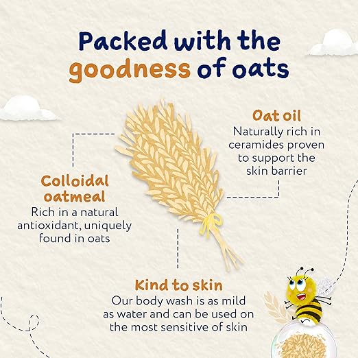 Child's Farm OatDerma Body Wash 250ml with oat oil and colloidal oatmeal