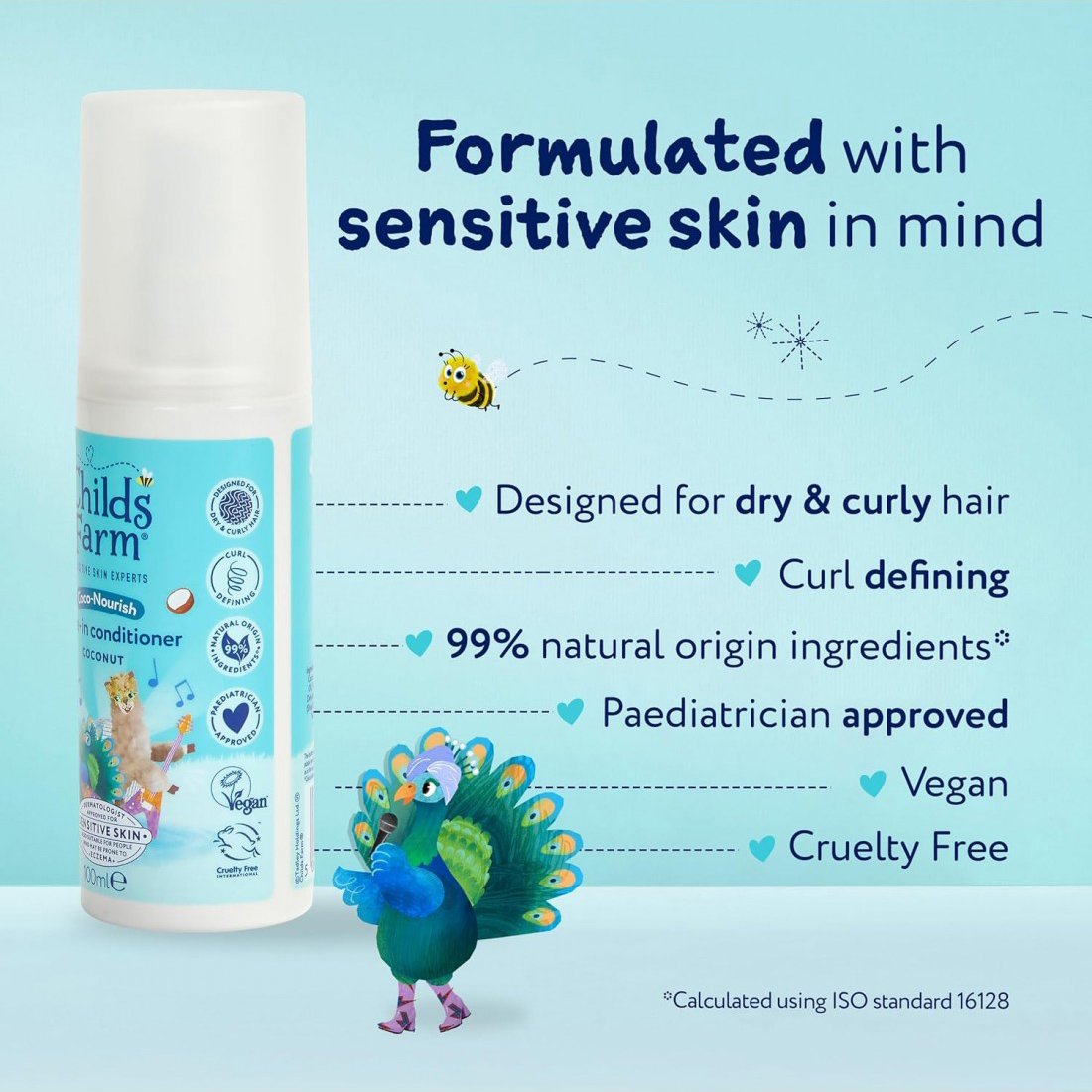 Childs Farm Coco-Nourish leave-in conditioner hair spray for dry curly hair