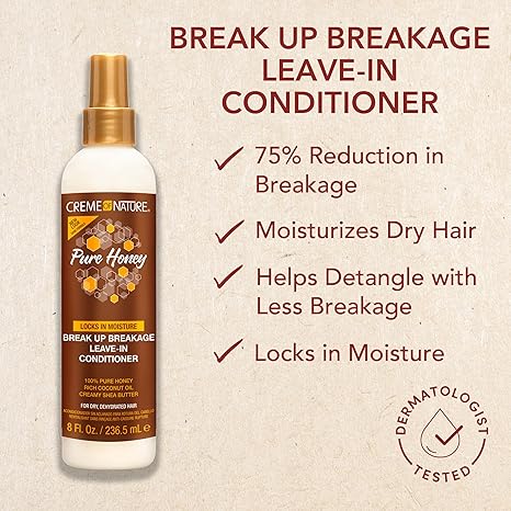Creme of Nature Honey Break Up Breakage Leave In Conditioner 236 ml spray bottle