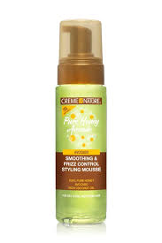Creme of Nature Smoothing and Frizz Control Styling Mousse with honey and avocado