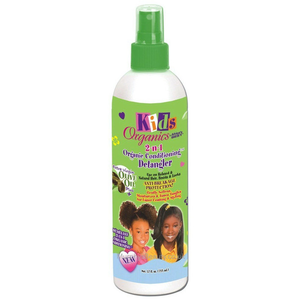 Kids Organics 2-in-1 Organic Conditioning Detangler spray 355ml bottle