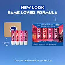 Nivea Lip Care Blackberry 0.17oz lip balm stick carded pack