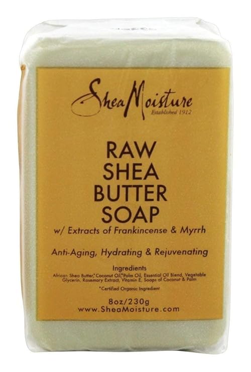 SheaMoisture Raw Shea Butter bar soap 8oz for dry skin body and face