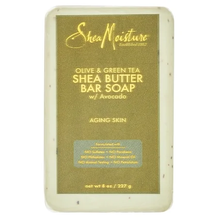 Shea Moisture Olive & Green Tea Shea Butter Bar Soap 8 oz