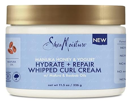 SheaMoisture Manuka Honey Yogurt Hydrate Repair whipped curl cream 11.5oz