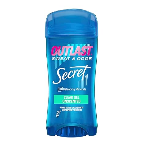 Secret Outlast clear gel deodorant 2.6oz Hygienic Fresh unscented