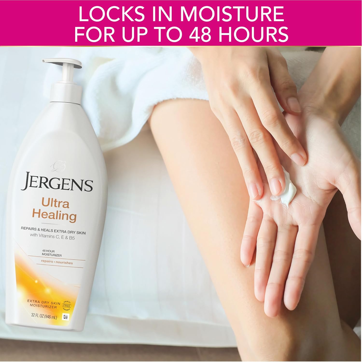 Jergens Ultra Healing extra dry skin moisturiser lotion 946ml pump bottle