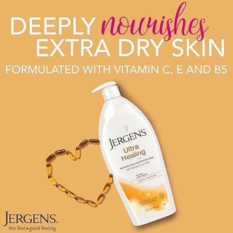 Jergens Ultra Healing 21oz body lotion for extra dry skin fragrance-free