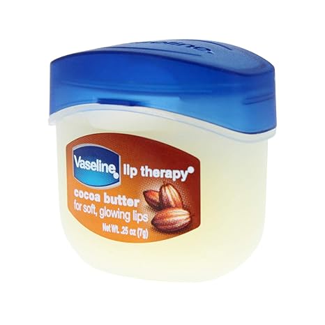 Vaseline Lip Therapy Cocoa Butter 0.25oz jar with blue lid