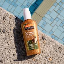 Palmers Cocoa Butter Shimmer Radiance Body Oil 150ml spray bottle
