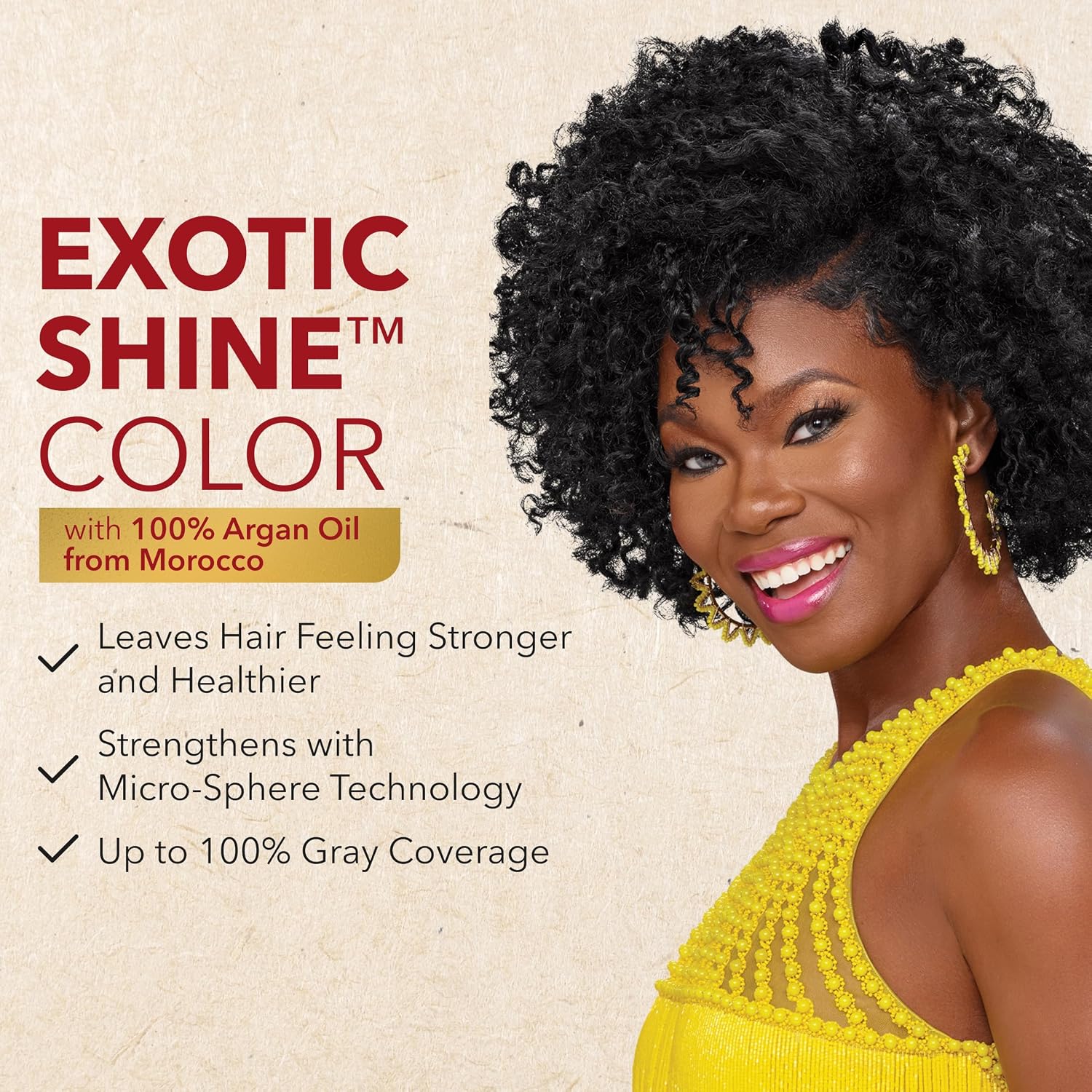 Creme of Nature Exotic Shine Color, Intense Black, 1.0 Fluid Ounce — photo 2