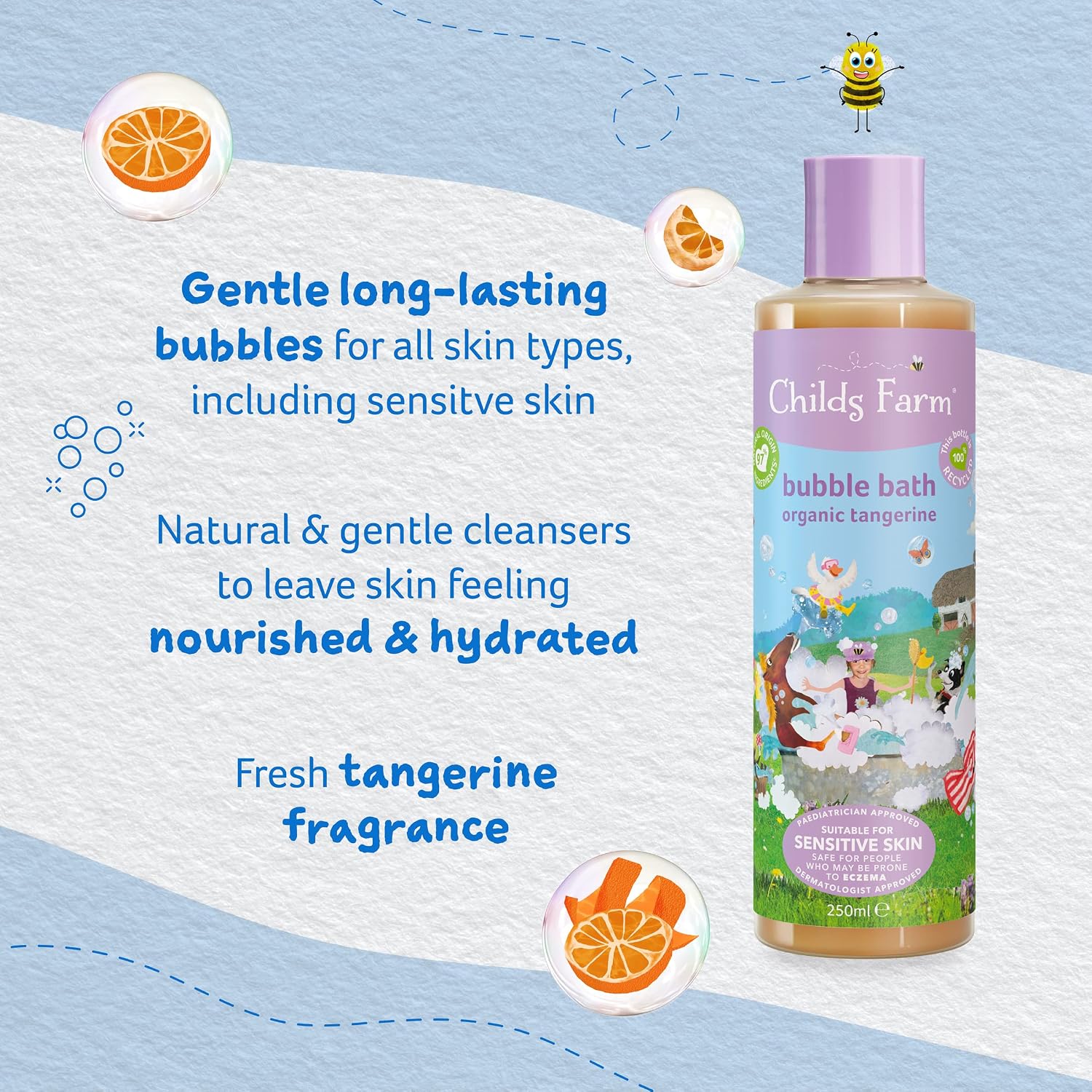 Childs Farm Bubble Bath Organic Tangerine (500ml) — photo 4