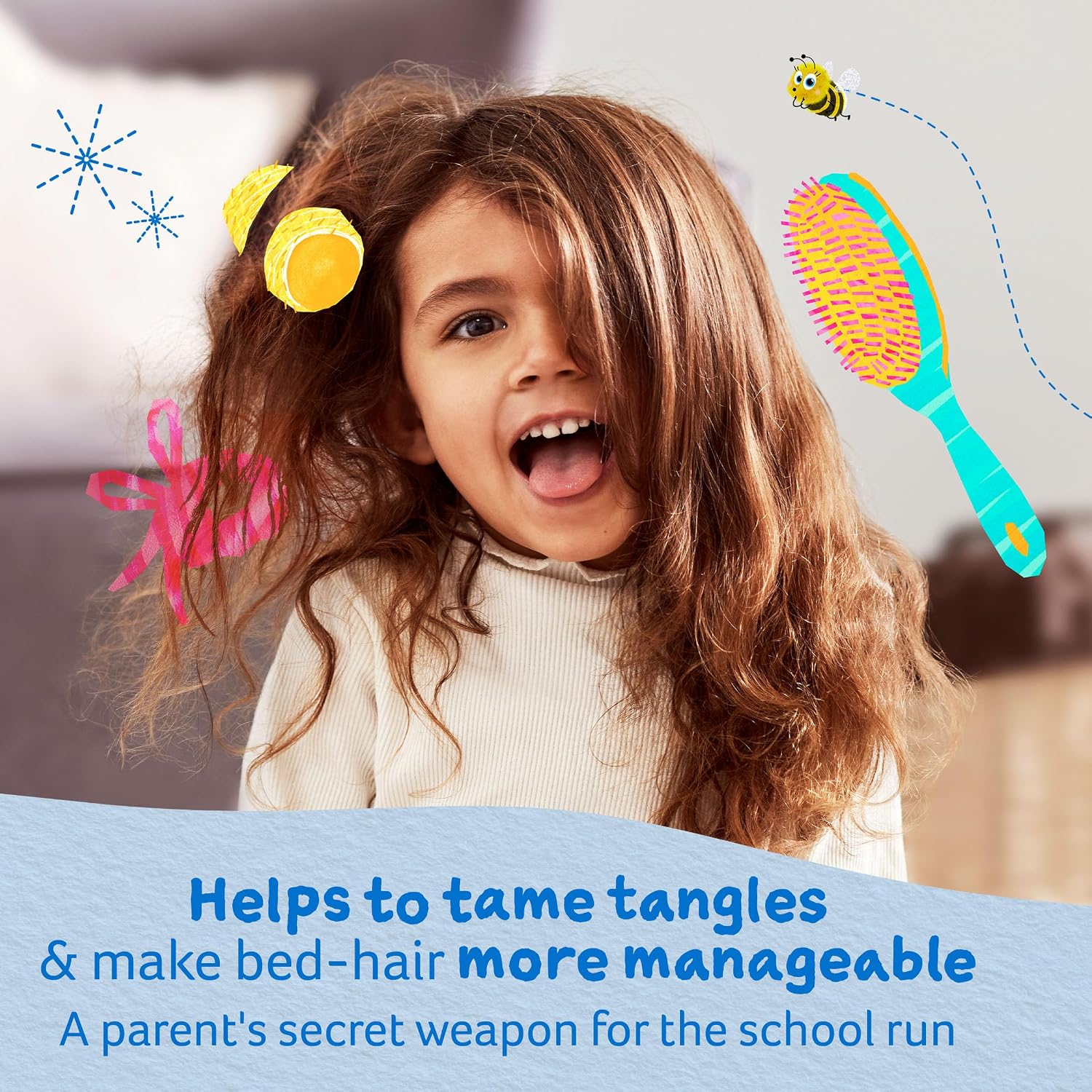 Childs Farm Tangle Taming Hair Detangler Spray, Heat Styling Protector, Strawberry and Mint, Children, Kids, 100ml — photo 3