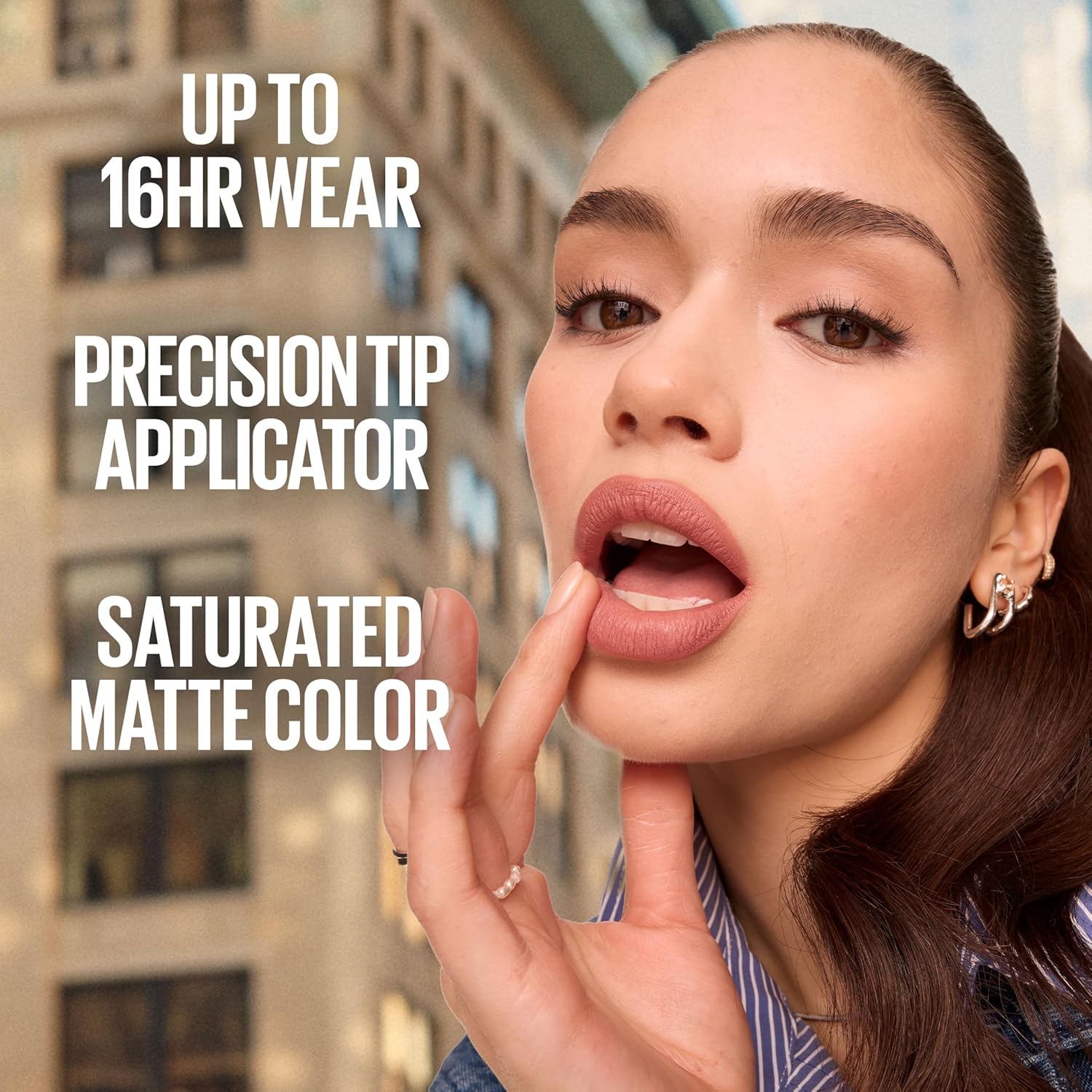 Maybelline New York Super Stay Matte Ink Liquid Lipstick in the shade 340 Exhilarator (0.17 Fl Oz / 5 ml). — photo 4