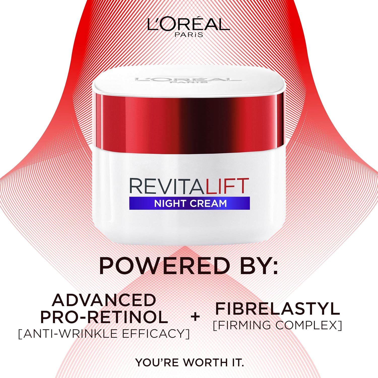 L'Oreal Paris Night Cream, Hydrating Anti-Wrinkle Night Moisturiser, 50ml | Moisturising Formula, Reinforce Skin Elasticity, Smoother and Firmer Skin,. — photo 3