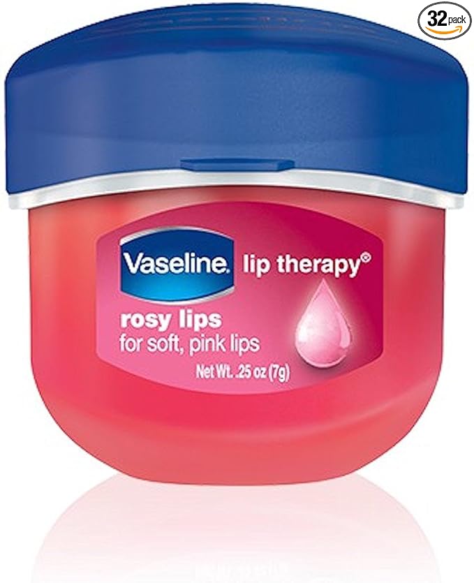 Vaseline Lip Therapy Rosy Lips lip balm, pink, 0.25 oz jar