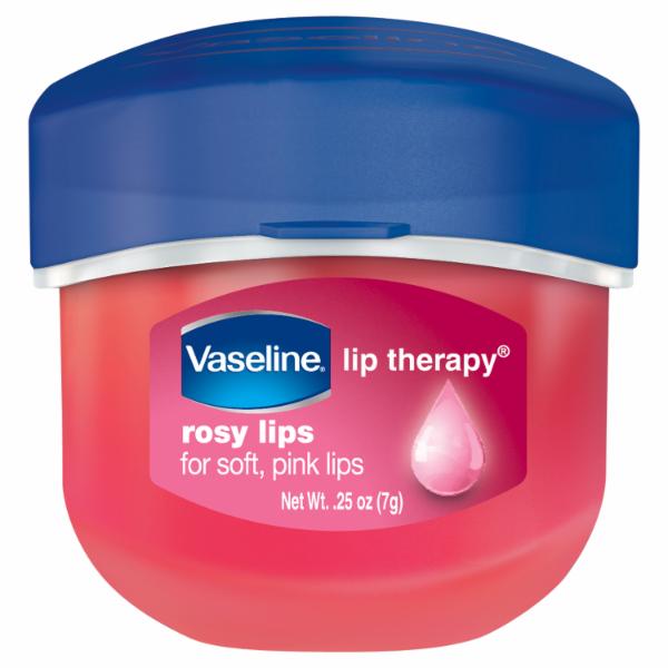 Vaseline Lip Therapy Rosy Lips pink balm jar 0.25 oz