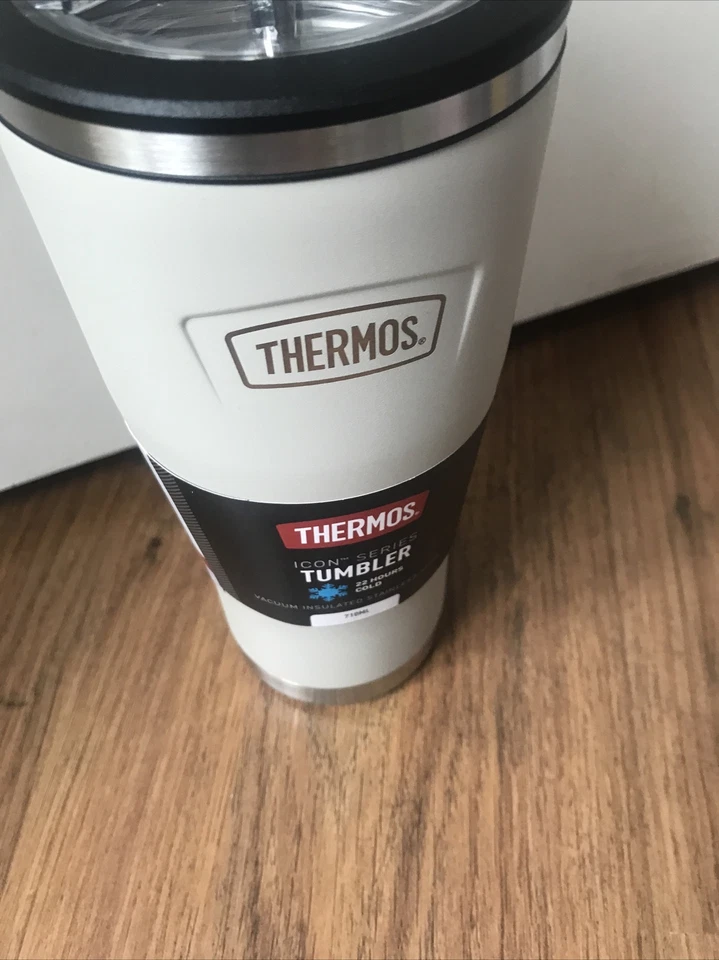 Thermos Icon Cold Cup 710ml sandstone with straw and lid