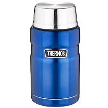 Thermos Icon food thermal flask 710ml pearl blue stainless steel