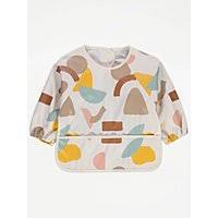 George Baby Ipack Coverall Bib unisex with pastel geometric design