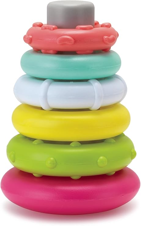 Infantino Rock N Stack Rings stacking toy for babies six months plus