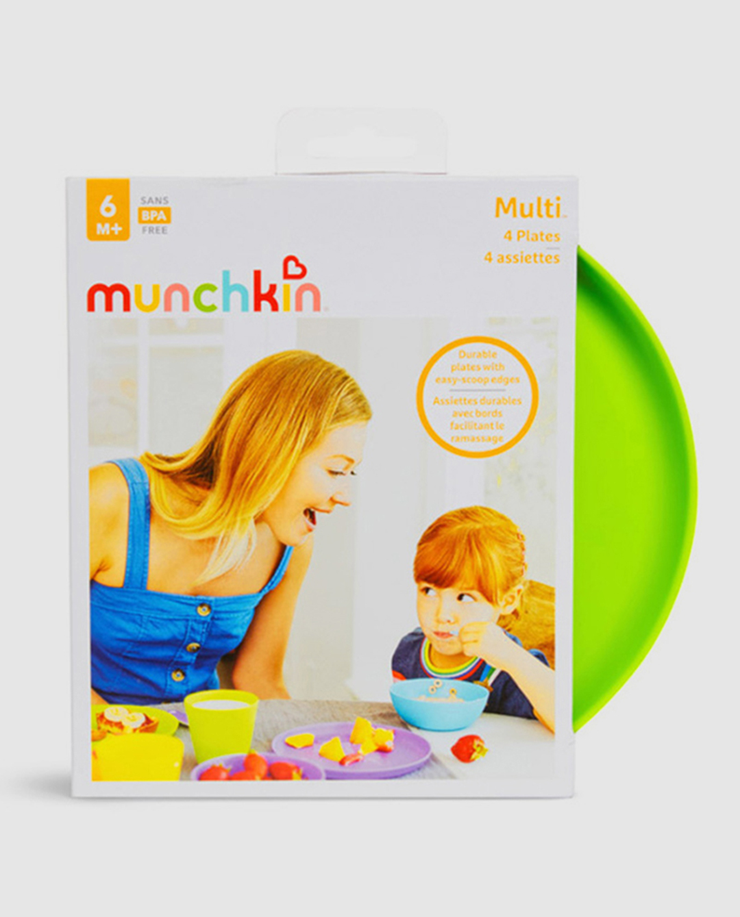 Munchkin Modern Multi Plates 4 piece set for babies 6 months plus