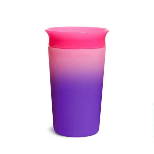 Munchkin Miracle 360 Trainer Cup pink purple colour-changing 12+ months
