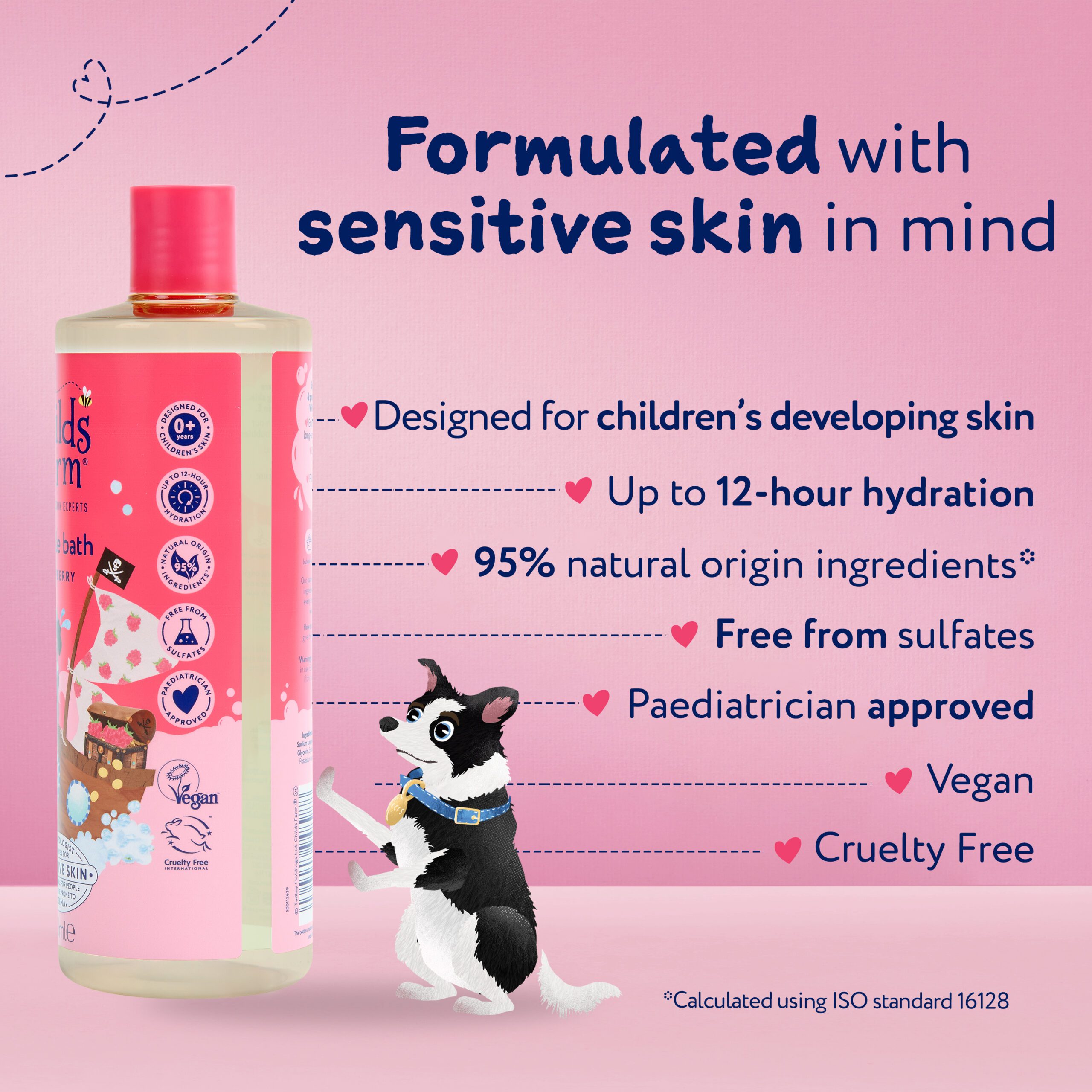 Child's Farm Bubble Bath Raspberry 500ml — photo 5
