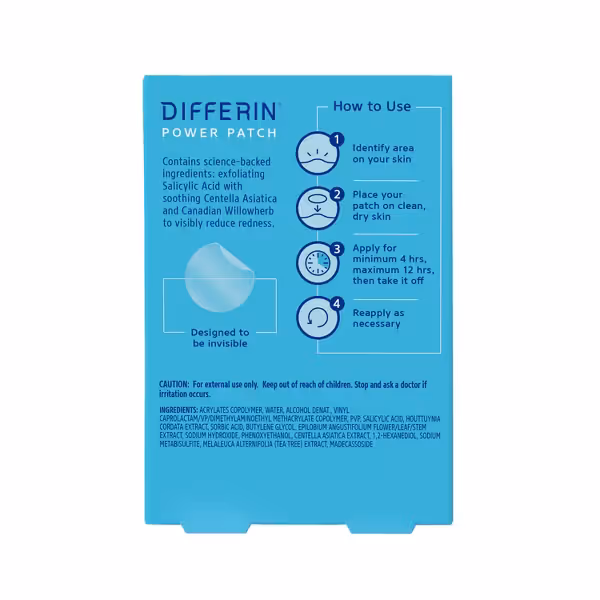 Differin Fast Fix Salicylic Acid Pimple Patches (36-count pack), — photo 2