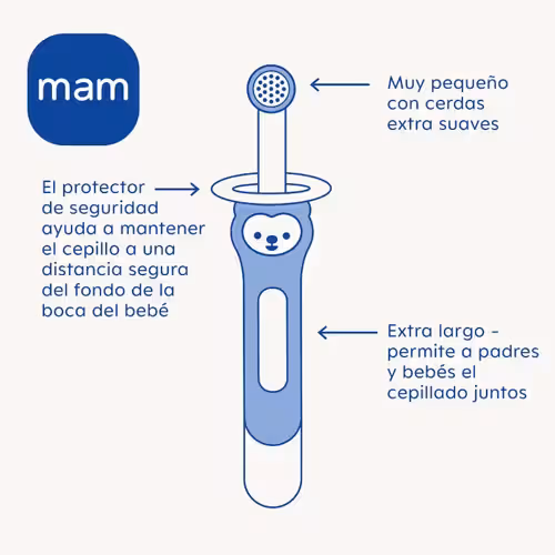 MAM Baby Learning Toothbrush +5m Neutral 2 pcs — photo 6